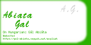 abiata gal business card