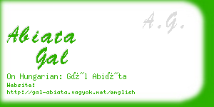 abiata gal business card